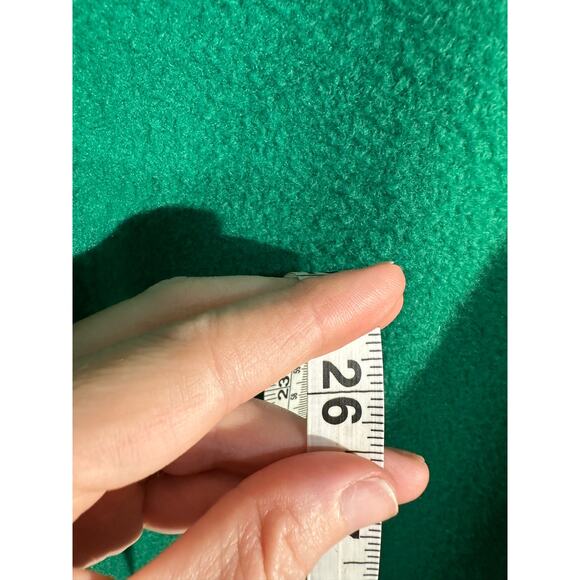 90s Vintage Gap Jacket Womens Small Green Fleece Pullover Pockets Zip Oversized - Picture 6 of 7